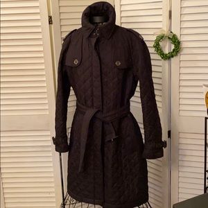 Burberry Quilted Trench style coat